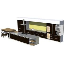 Kitchen island 2 3D Object | FREE Artlantis Objects Download